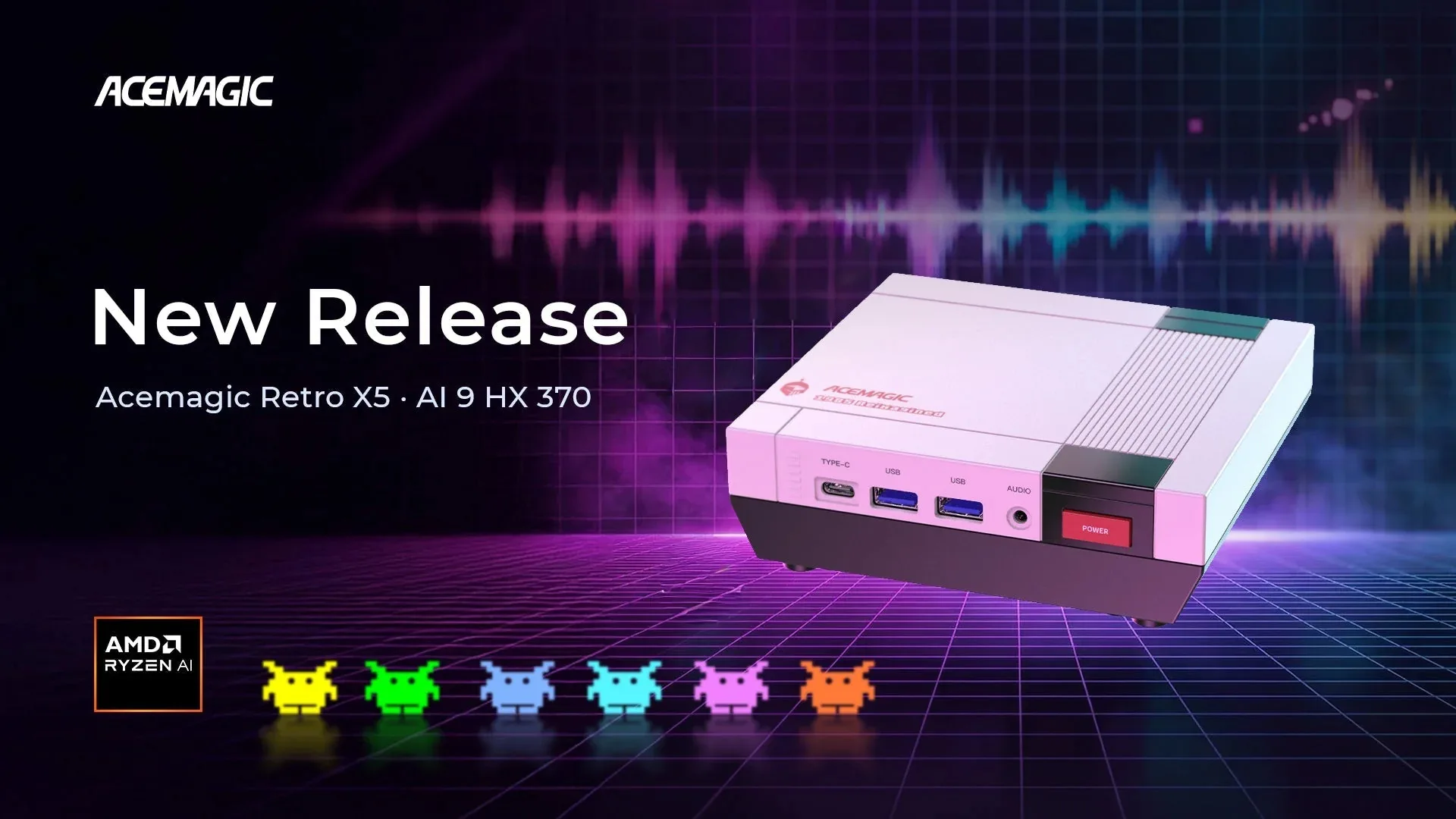 ACEMAGIC Retro X5 Debuts: NES Looks, 50 TOPS AI Inside
