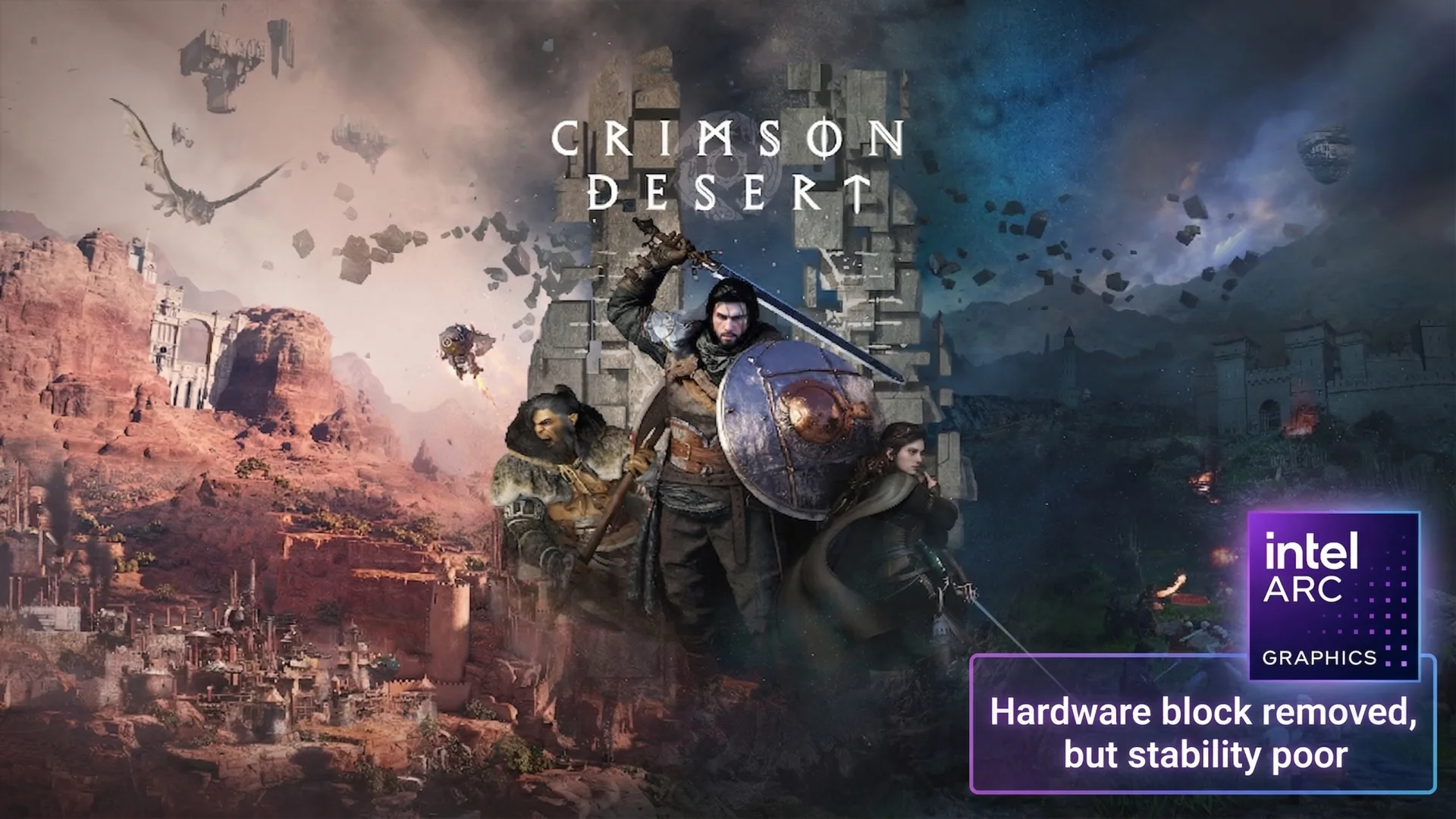 Crimson Desert Update v.1.00.03 Removes Intel Arc Hardware Block